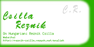 csilla reznik business card